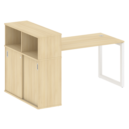 Стол офисный с шкафом-купе на О-обр. м/к Metal System Quattro 50БО.РС-СШК-3.3 фото 15