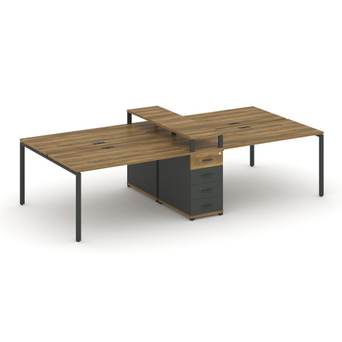 Бенч-система на 4 места с 1 опорной тумбой Concept CN.DRS-434