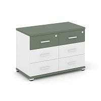 Тумба приставная с 6 ящиками Concept CN.TSP-007 W