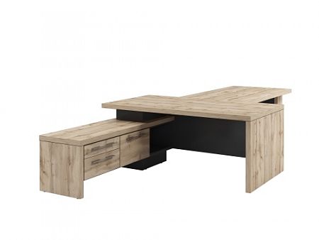 Стол руководителя с опорной тумбой Т-918.0000Л с брифингом