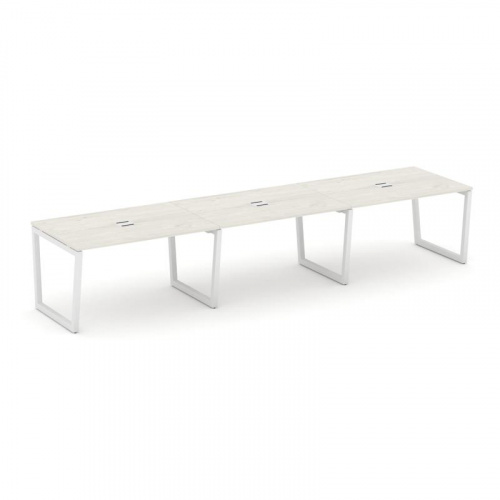 Style Project Стол переговорный SN-5T2.SPRG-023 Акация Лорка/Металл Антрацит/Заглушка Металл Антраци фото 13