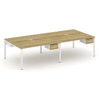 Бенч-система на 4 места с подвесными тумбами Concept CN.DRS-132