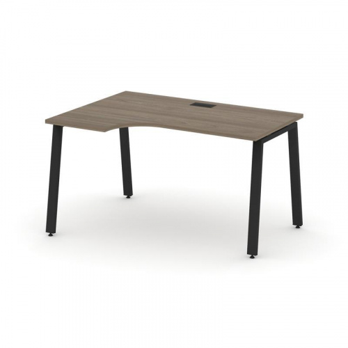 Style Project Стол рабочий эргоном. SN-6A.SPA-002(L) Дуб Наварра/Металл Белый 1580*600/980*750 фото 10