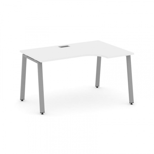 Style Project Стол рабочий эргоном. SN-6A.SPA-012(R) Тиквуд Светлый/Металл Антрацит 1580*700/980*750 фото 8