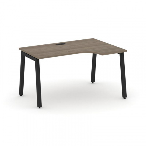 Style Project Стол рабочий эргоном. SN-5A.SPA-012(R) Антрацит/Металл Белый 1580*700/980*750 фото 3 Style Project Стол рабочий эргоном. SN-5A.SPA-012(R) Антрацит/Металл Белый 1580*700/980*750 фото 3