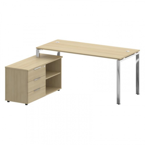 Стол руководителя с тумбой Metal System Direct БГ.СРТ-4.7 (L) фото 4