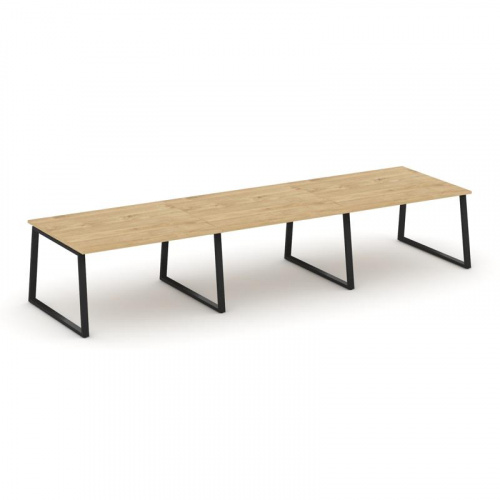 Style Project Стол переговорный SN-6T1.SPRG-052.3 Акация Лорка/Металл Антрацит 3540*1180*750 фото 3 Style Project Стол переговорный SN-6T1.SPRG-052.3 Акация Лорка/Металл Антрацит 3540*1180*750 фото 3