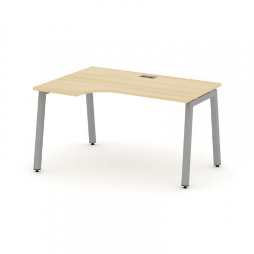 Style Project Стол рабочий эргоном. SN-5A.SPA-021(L) Дуб Табак/Металл Белый 1380*800/980*750 фото 5