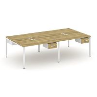 Бенч-система на 4 места с подвесными тумбами Concept CN.DRS-131