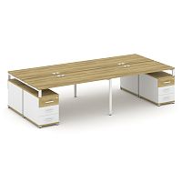 Бенч-система на 4 места с 2 опорными тумбами Concept CN.DRS-328