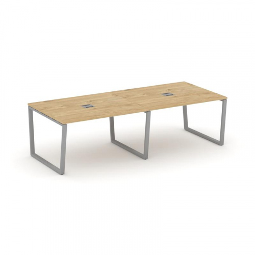 Style Project Стол переговорный SN-6T2.SPRG-044 Акация Лорка/Металл Антрацит/Заглушка Металл Антраци фото 2