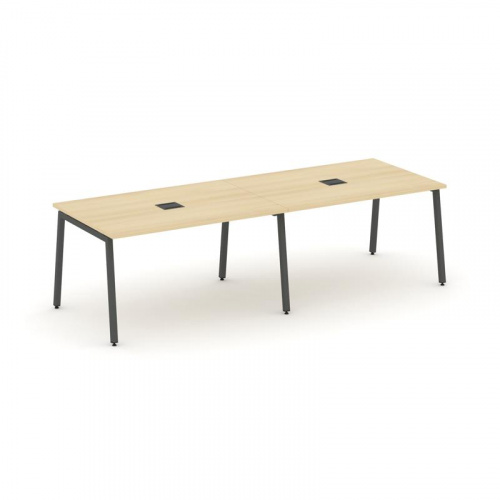 Style Project Стол переговорный SN-4A.SPRG-011 Дуб Табак/Металл Белый 1960*980*750 фото 17