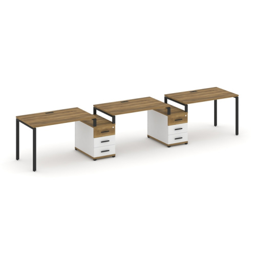 Бенч-система на 3 места с 2 опорными тумбами Concept CN.ORS-326 фото 7