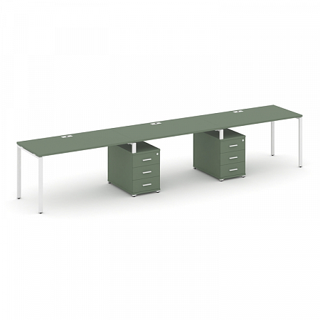 Бенч-система на 3 места с 2 опорными тумбами Concept CN.ORS-334