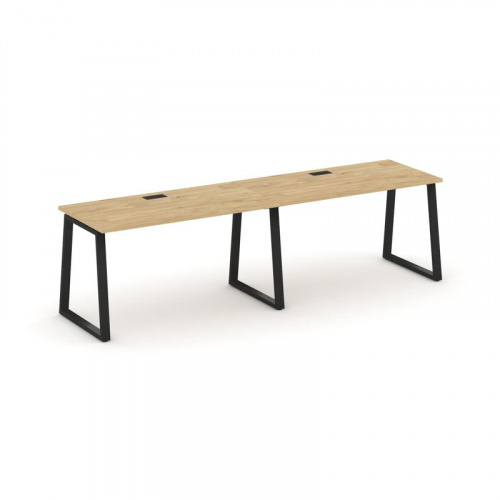 Style Project Рабочая станция 1 сторон. SN-6T1.ORS-012 Акация Лорка/Металл Антрацит/Заглушка Пластик