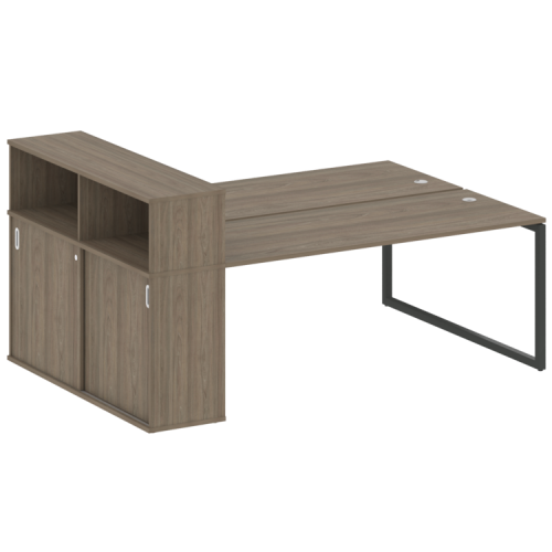 Бенч-система с шкафом-купе на О-обр. м/к Metal System Quattro 40БО.РС-СШК-2.5