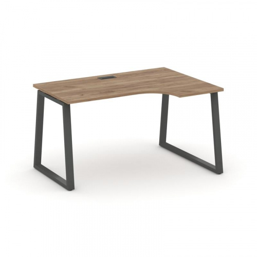 Style Project Стол рабочий эргоном. SN-6T1.SPA-021(R) Акация Лорка/Металл Антрацит/Заглушка Пластик фото 23