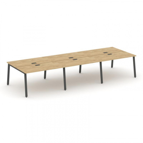 Style Project Рабочая станция 2-х сторон. SN-6A.DRS-061 Дуб Наварра/Металл Белый 2940*1232*750 фото 22