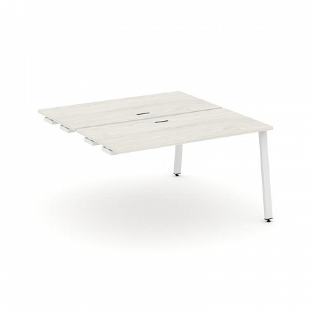 Style Project Стол-приставка к опор. элем. SN-6A.DPRS-003 Дуб Наварра/Металл Белый 1380*1232*750