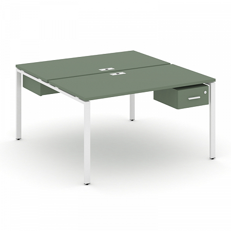 Бенч-система на 2 места с подвесными тумбами Concept CN.DRS-111