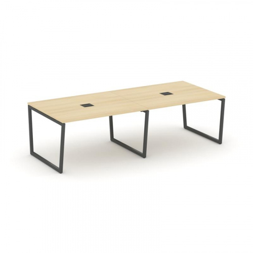 Style Project Стол переговорный SN-4T2.SPRG-044 Акация Лорка/Металл Антрацит/Заглушка Металл Антраци фото 28