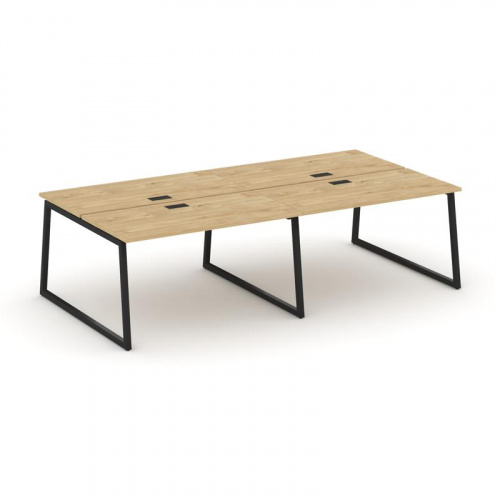 Style Project Рабочая станция 2-х сторон. SN-4T1.DRS-054 Акация Лорка/Металл Антрацит/Заглушка Пласт