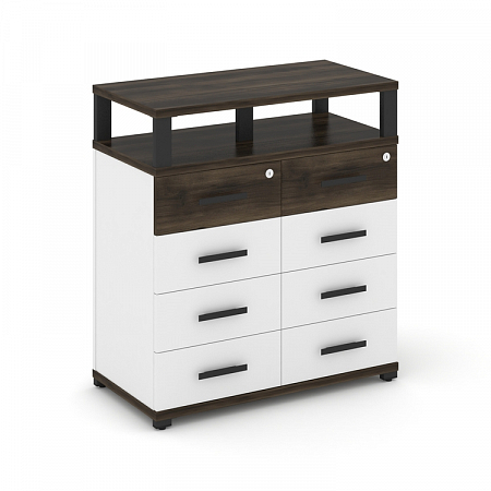 Тумба приставная c 8 ящиками и надставкой Concept CN.TSP-015 B