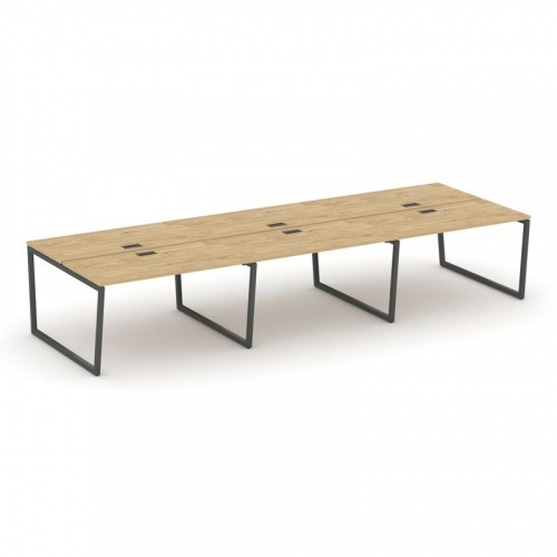 Style Project Рабочая станция 2-х сторон. SN-4T2.DRS-073 Акация Лорка/Металл Антрацит/Заглушка Пласт фото 22