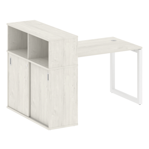 Стол офисный с шкафом-купе на О-обр. м/к Metal System Quattro 50БО.РС-СШК-3.2 фото 9