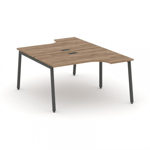 Style Project Рабочая станция эргоном. SN-4A.DRPA-021 Тиквуд Светлый/Металл Антрацит 1380*1632/1992* фото 20