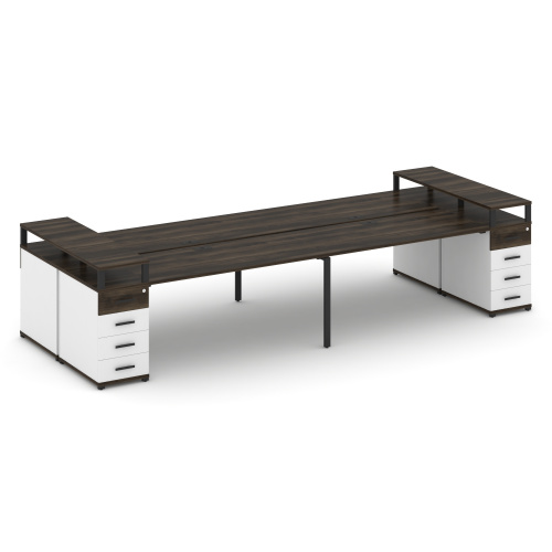 Бенч-система на 4 места с 2 опорными тумбами Concept CN.DRS-444 фото 9