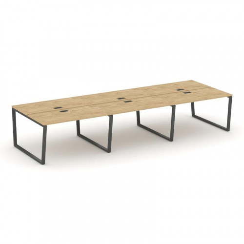 Style Project Рабочая станция 2-х сторон. SN-6T2.DRS-062 Акация Лорка/Металл Антрацит/Заглушка Пласт фото 22