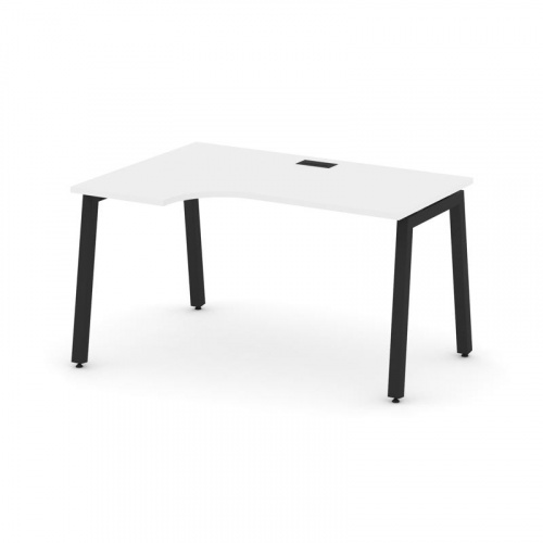 Style Project Стол рабочий эргоном. SN-5A.SPA-021(L) Дуб Табак/Металл Белый 1380*800/980*750 фото 8