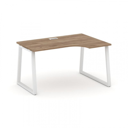 Style Project Стол рабочий эргоном. SN-6T1.SPA-021(R) Акация Лорка/Металл Антрацит/Заглушка Пластик фото 11