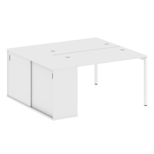 Бенч-система с шкафом-купе на П-обр. м/к Metal System Quattro 40БП.РС-СШК-1.2 фото 12