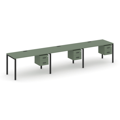 Бенч-система на 3 места с подвесными тумбами Concept CN.ORS-135