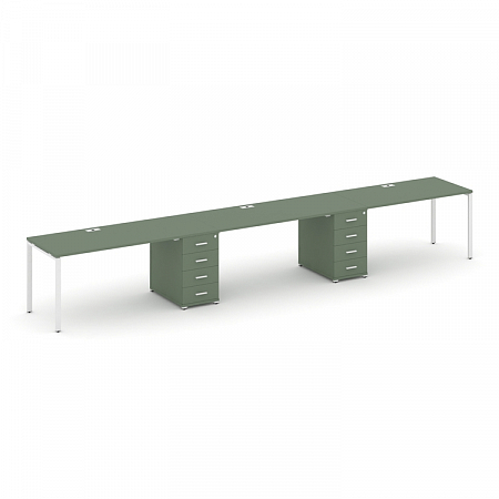 Бенч-система на 3 места с 2 опорными тумбами Concept CN.ORS-433