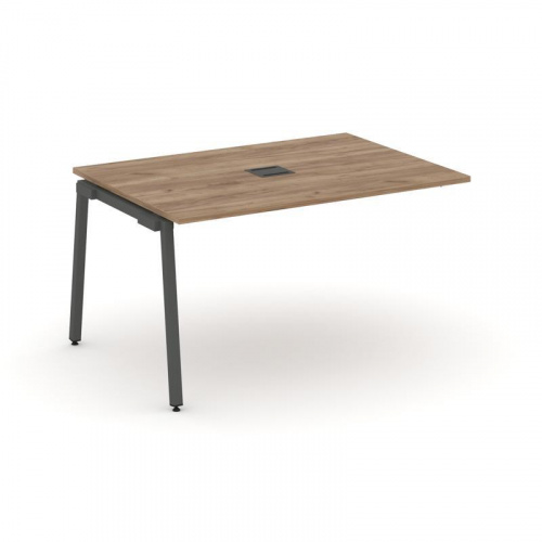 Style Project Проходной наб. элем. перег. стола SN-4A.NSPRG-001 Дуб Наварра/Металл Белый 980*980*750 фото 19