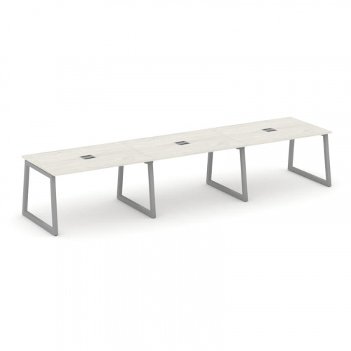 Style Project Стол переговорный SN-5T1.SPRG-023 Акация Лорка/Металл Антрацит/Заглушка Металл Антраци фото 13