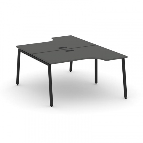 Style Project Рабочая станция эргоном. SN-4A.DRPA-021 Тиквуд Светлый/Металл Антрацит 1380*1632/1992* фото 7