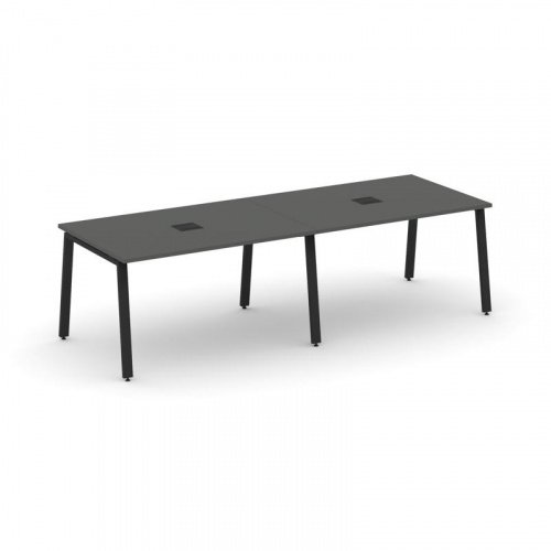 Style Project Стол переговорный SN-6A.SPRG-011 Дуб Табак/Металл Белый 1960*980*750