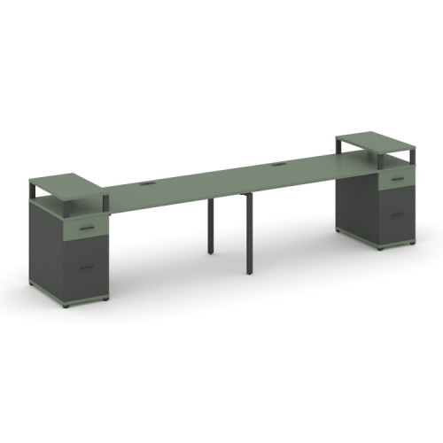 Бенч-система на 2 места с 2 опорными тумбами Concept CN.ORS-430 фото 2