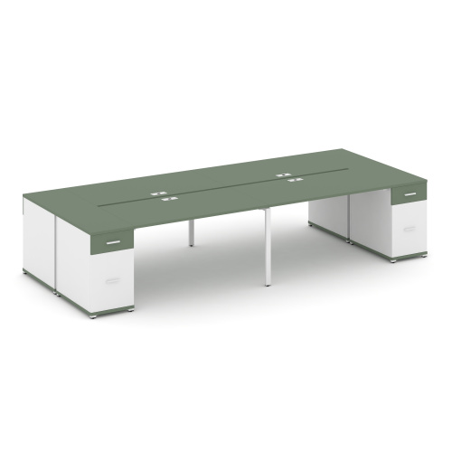 Бенч-система на 4 места с 2 опорными тумбами Concept CN.DRS-431 фото 5