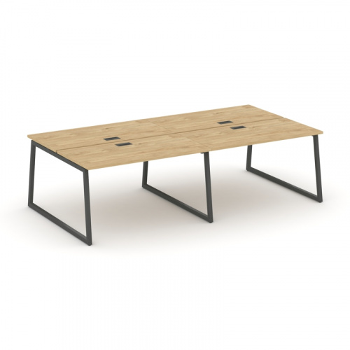 Style Project Рабочая станция 2-х сторон. SN-4T1.DRS-054 Акация Лорка/Металл Антрацит/Заглушка Пласт фото 11