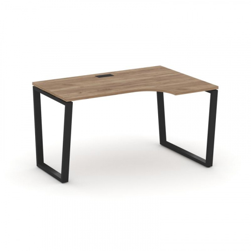 Style Project Стол рабочий эргоном. SN-6T2.SPA-021(R) Акация Лорка/Металл Антрацит/Заглушка Пластик фото 4 Style Project Стол рабочий эргоном. SN-6T2.SPA-021(R) Акация Лорка/Металл Антрацит/Заглушка Пластик фото 4