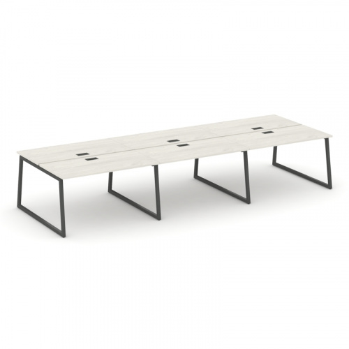 Style Project Рабочая станция 2-х сторон. SN-4T1.DRS-073 Акация Лорка/Металл Антрацит/Заглушка Пласт фото 9