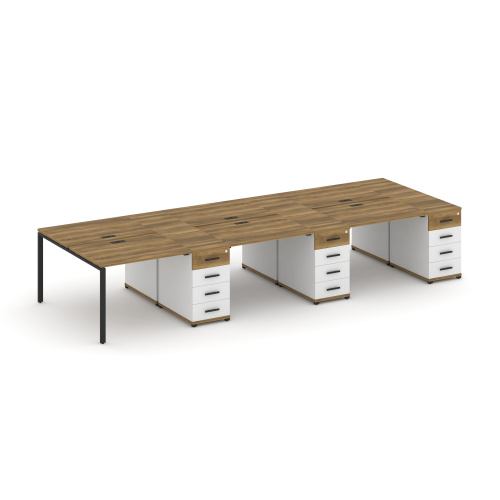 Бенч-система на 6 мест с 3 опорными тумбами Concept CN.DRS-457 фото 7