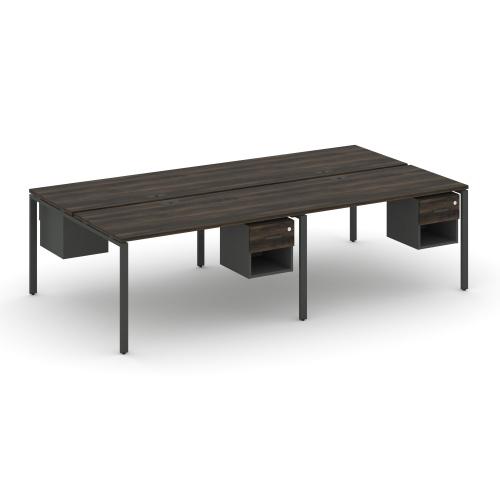 Бенч-система на 4 места с подвесными тумбами Concept CN.DRS-139 фото 3