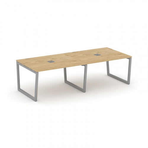 Style Project Стол переговорный SN-5T2.SPRG-044 Акация Лорка/Металл Антрацит/Заглушка Металл Антраци фото 2