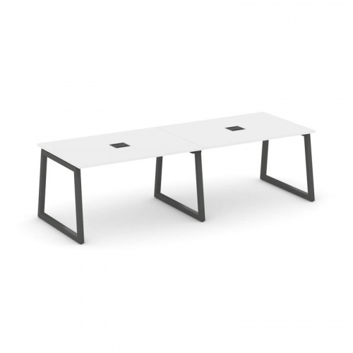 Style Project Стол переговорный SN-5T1.SPRG-011 Акация Лорка/Металл Антрацит/Заглушка Металл Антраци фото 26